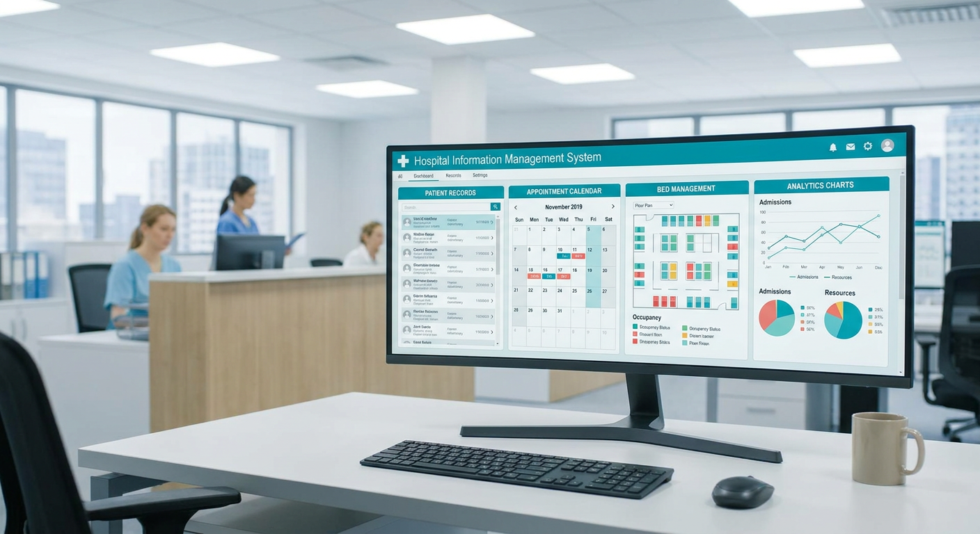 Best HIMS software 2026 — hospital information management system dashboard for hospital management software India